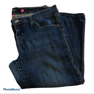 Torrid Denim Side Studded Cropped Capri Jeans Size 14